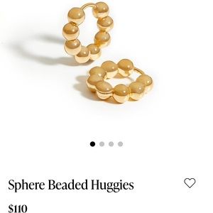 NWT Missoma Sphere Beaded Huggies earrings